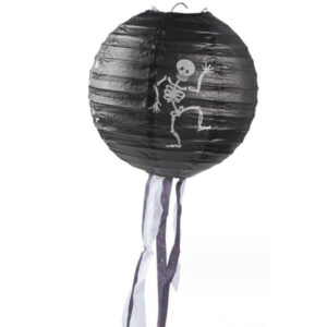 Halloween skeleton black paper lantern, party decoration Auckland NZ