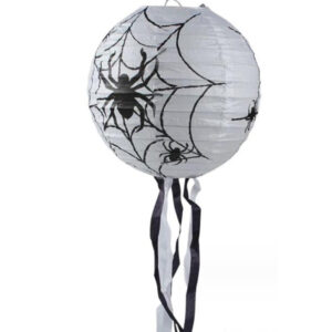 Halloween spider web white paper lantern, party decoration Auckland NZ