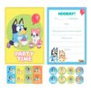 Bluey Postcard Invitations 8 Pack Bluey postcard invitations 8 pieces, party supplies Auckland NZ