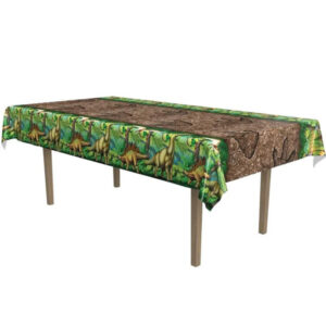 Dinosaur footprint Jurassic party tablecloth 274x137cm plastic, Auckland NZ
