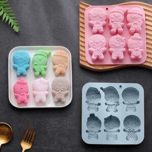 Gingerbread man silicone candy mould 14.9x14.9cm random colour, Auckland NZ