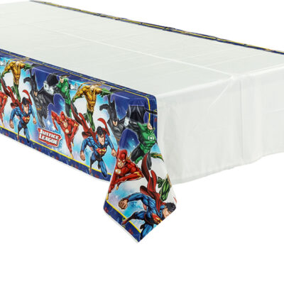 Justice League Tablecover Plastic Justice League party tablecloth plastic Superman Batman, Auckland NZ