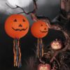 Orange Halloween Pumpkin Paper Lanterns