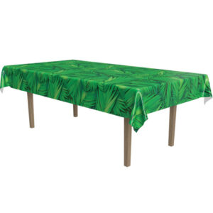 Palm leaf Hawaiian tropical party tablecloth 274x137cm plastic, Auckland NZ