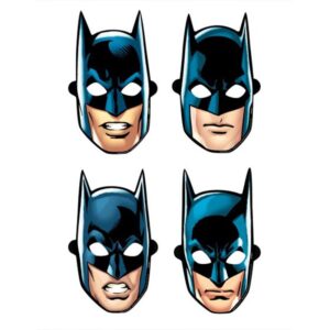 Batman paper masks 8 pieces, superhero party Auckland NZ