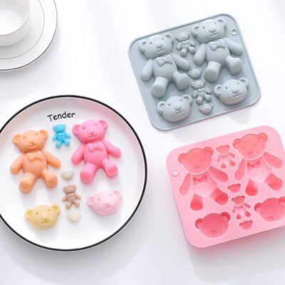 Bears silicone candy mould 15x13cm random colour, Auckland NZ