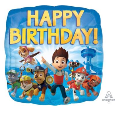 PAW Patrol foil balloon 45cm helium quality, Auckland NZ