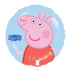 Peppa Pig character foil balloon 45cm helium quality, Auckland NZ