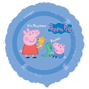 Peppa Pig themed foil balloon 45cm helium quality, Auckland NZ