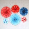 6pcs Fiesta Paper Fan