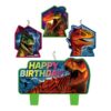 Jurassic World birthday candle set with Happy Birthday piece, Auckland NZ