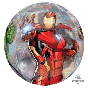 Marvel Avengers Iron Man Orbz XL foil balloon 38x40cm, Auckland NZ