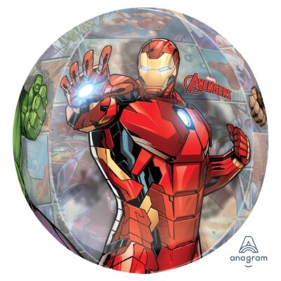 Marvel Avengers Iron Man Orbz XL foil balloon 38x40cm, Auckland NZ