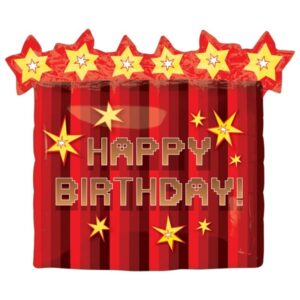 Minecraft party Happy Birthday foil balloon 63cm helium quality, Auckland NZ