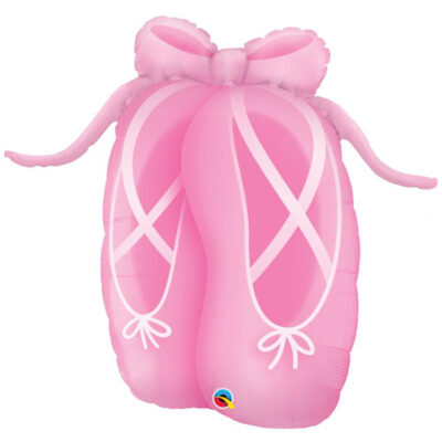 Ballerina slippers foil balloon 35 inch Qualatex helium quality, Auckland NZ
