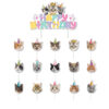 Little kittens birthday cake topper set 16 pieces, pet party Auckland NZ