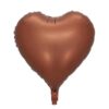 Chocolate Brown 18 inch heart