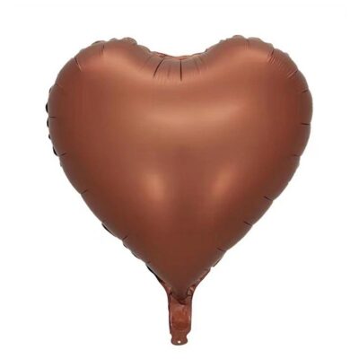 Chocolate Brown 18 inch heart