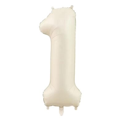 Cream White Number 1