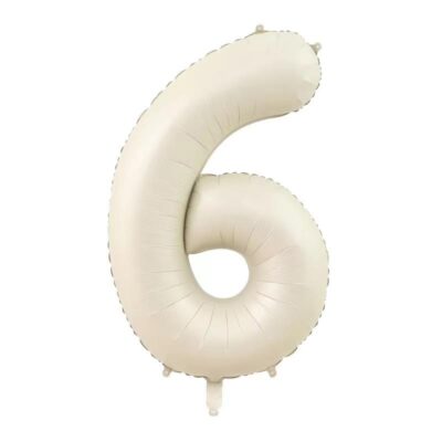 Cream White Number 6
