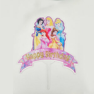 Disney Princess birthday cake topper acrylic 14x13cm, Auckland NZ