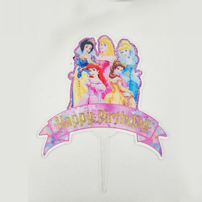 Disney Princess birthday cake topper acrylic 14x13cm, Auckland NZ