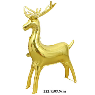 Elk Sleigh Christmas Aluminum Balloon2