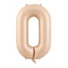 JUMBO GIANT NUMBER FOIL BALLOONS Caramel Cream 0