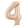 JUMBO GIANT NUMBER FOIL BALLOONS Caramel Cream 4