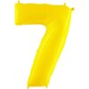 JUMBO GIANT NUMBER FOIL BALLOONS Yellow 7