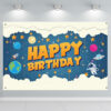 Space Galaxy Birthday Wall Backdrop