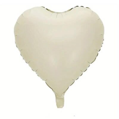 cream white 18 inch heart
