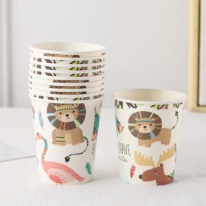 Safari jungle Brave Little Lion party cups 10 pieces 8.5x5.3cm, Auckland NZ