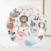 Tribal wilderness adventure birthday plates 7 inch 10 pieces 18cm, Auckland NZ