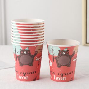 Safari enchanted forest party cups 10 pieces 8.5x5.3cm, Auckland NZ