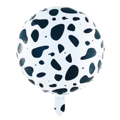 Dairy cow pattern foil balloon 45cm 18 inch helium quality, Auckland NZ