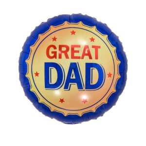 Super Dad Award foil balloon 45cm helium quality, Auckland NZ
