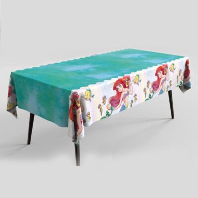 Mermaid theme tablecloth 183x137cm, party supplies Auckland NZ
