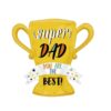 Super Dad Trophy foil balloon 63x67cm air fill, Auckland NZ