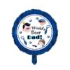 World's Best Dad foil balloon 45cm helium quality, Auckland NZ