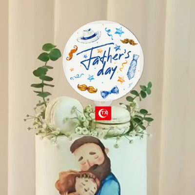 Father's Day Mustache cake topper
