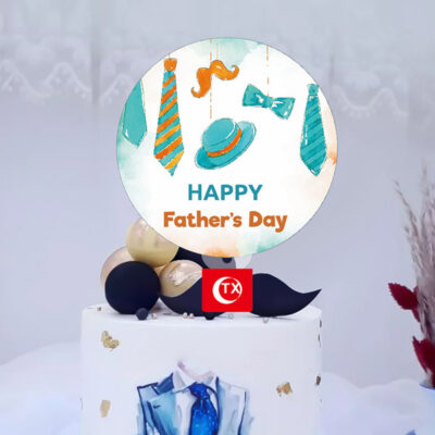 Happy Father's Day Bow Tie cake topper