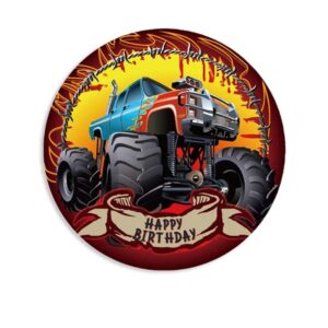 Monster truck party theme Happy Birthday plates 9 inch 10 pieces, Auckland NZ