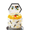 Oh Baby Bee Baby shower cake topper Oh Baby Bee hexagon baby shower cake topper acrylic, Auckland NZ