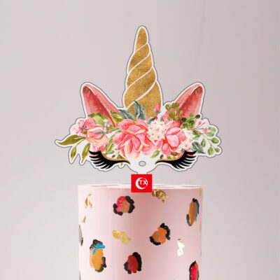 Unicorn Head cake topper