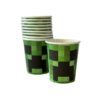 Minecraft party theme cups 10 pieces, Auckland NZ