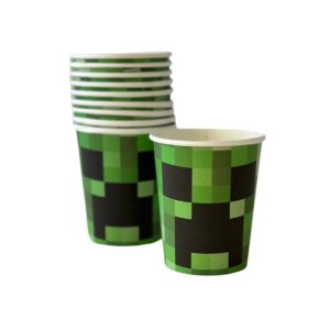 Minecraft party theme cups 10 pieces, Auckland NZ