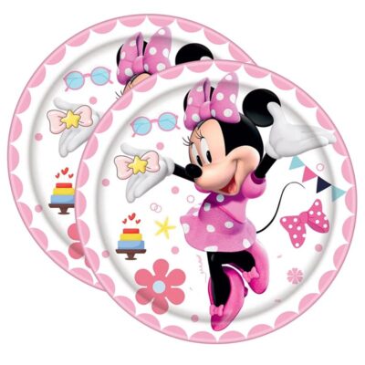 Minnie Mouse Happy Birthday plates 9 inch 10 pieces, Auckland NZ