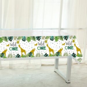 Wild One jungle safari 1st birthday tablecloth 180x108cm, Auckland NZ