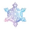 Gradient snowflake foil balloon 56x65cm, Christmas party decoration Auckland NZ